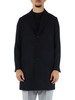 BLU SCURO | Cappotto in misto lana