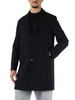 BLU SCURO | Cappotto in misto lana