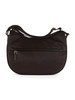 MARRONE | Borsa B-CLUB LUNA Middle in tessuto stampato OP
