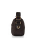 MARRONE | Borsa B-CLUB CAMERA CASE Small in tessuto stampato OP