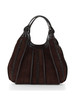 MARRONE | Borsa DUA Medium in pelle e suede