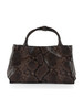 pitonato marrone | Borsa a mano in pelle AMAL Medium