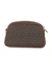 MARRONE | Borsa a tracolla JET SET Small con stampa logo