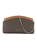 MARRONE | Borsa a tracolla ATHENA Small con stampa logo