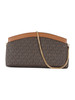 MARRONE | Borsa a tracolla ATHENA Small con stampa logo
