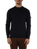 BLU SCURO | Maglia in lana e cotone EXMOOR RWS 08