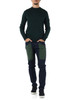 VERDE SCURO | Maglia in lana e cotone EXMOOR RWS 08
