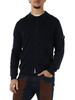 BLU SCURO | Cardigan in misto lana CANDIES