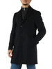 NERO | Cappotto slim fit in misto lana Manteco