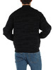 NERO | Felpa con zip modello bomber in misto cotone
