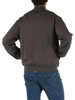 GRIGIO | Felpa con zip modello bomber in cotone garzato