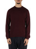 MERLOT | Maglia girocollo in misto lana e lyocell