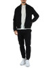 NERO | Felpa con zip in misto cotone