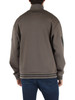 TORTORA | Felpa in misto cotone con zip e stampa logo