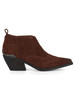 MARRONE | Stivaletto texano in suede AUSTIN 04