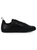 NERO | Sneakers in suede e satin con logo impresso
