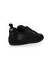 NERO | Sneakers in suede e satin con logo impresso