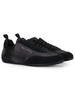 NERO | Sneakers in suede e satin con logo impresso