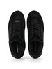 NERO | Sneakers in suede e satin con logo impresso
