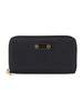 NERO | Portafoglio Medium Zip Around in tessuto OP