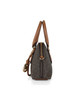 MARRONE | Borsa a mano stampa logo SHAYE Small