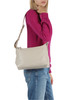 BEIGE | Borsa a tracolla in pelle martellata ORIANA