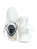 BIANCO | Sneakers alte in pelle con platform