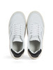 BIANCO/NERO | Sneakers in pelle NICE con patch logo