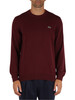 BORDEAUX | Maglia girocollo regular fit in misto cotone BORDEAUX | Maglia girocollo regular fit in misto cotone
