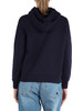 BLU SCURO | Felpa in misto cotone con ricamo logo frontale