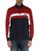 ROSSO SCURO | Felpa color block con zip in misto cotone ROSSO SCURO | Felpa color block con zip in misto cotone