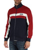 ROSSO SCURO | Felpa color block con zip in misto cotone ROSSO SCURO | Felpa color block con zip in misto cotone