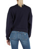 BLU SCURO | Felpa in misto cotone con ricamo logo frontale BLU SCURO | Felpa in misto cotone con ricamo logo frontale