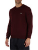 BORDEAUX | Maglia girocollo regular fit in misto lana