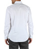 BIANCO | Camicia slim fit in cotone Easy Care Stretch