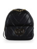 NERO | Zaino trapuntato CLEO con placca logo NERO | Zaino trapuntato CLEO con placca logo