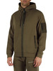 VERDE MILITARE | Felpa Premium Selection in misto cotone con zip