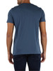 BLU CHIARO | T-shirt in cotone slim fit con ricamo logo