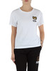 BIANCO | T-shirt in cotone con stampa logo frontale BIANCO | T-shirt in cotone con stampa logo frontale