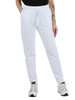 BIANCO | Pantaloni sportivi in cotone stretch con ricamo logo