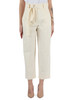 PANNA | Pantaloni in gabardina di cotone e lyocell con cintura PANNA | Pantaloni in gabardina di cotone e lyocell con cintura
