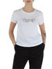 BIANCO | T-shirt in cotone con scritta logo frontale BIANCO | T-shirt in cotone con scritta logo frontale