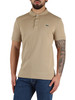 BEIGE | Polo Slim Fit in cotone piquet con patch logo BEIGE | Polo Slim Fit in cotone piquet con patch logo