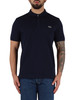 BLU SCURO | Polo Slim Fit in cotone piquet con patch logo BLU SCURO | Polo Slim Fit in cotone piquet con patch logo