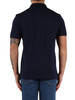 BLU SCURO | Polo Slim Fit in cotone piquet con patch logo BLU SCURO | Polo Slim Fit in cotone piquet con patch logo