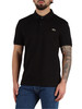 NERO | Polo Slim Fit in cotone piquet con patch logo NERO | Polo Slim Fit in cotone piquet con patch logo