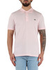 ROSA CHIARO | Polo Slim Fit in cotone piquet con patch logo ROSA CHIARO | Polo Slim Fit in cotone piquet con patch logo