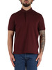 BORDEAUX | Polo Regular Fit in cotone piquet con patch logo