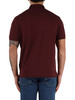 BORDEAUX | Polo Regular Fit in cotone piquet con patch logo