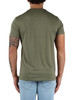 VERDE MILITARE | T-shirt Regular Fit in cotone Pima con patch logo